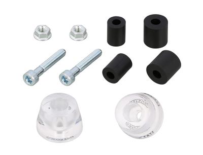 Kitaco 506-9000080 Clear Bar End Cap (White) General Purpose