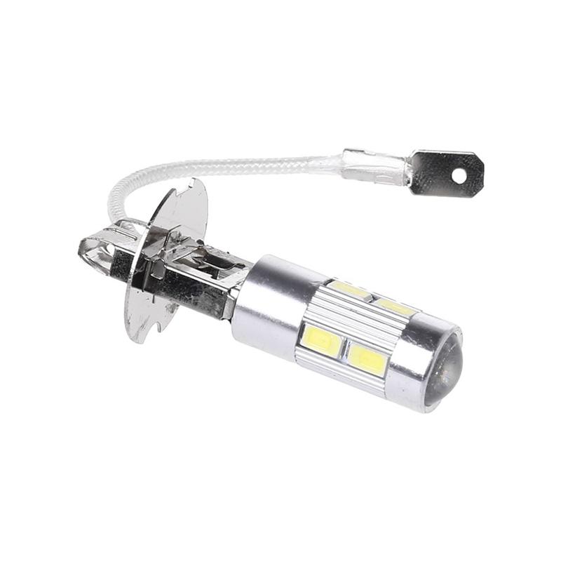 2PCS/Lot Car Fog Light H3 LED High Power H1 LED Fog Running Light Bulb Headlight DRL 10SMD 5630 Super Bright LED Auto Lamp 12V