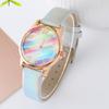 Nuovo Orologio Classico Semplice Studente Moda Colorato Arcobaleno Donna Orologio al Quarzo Lotti