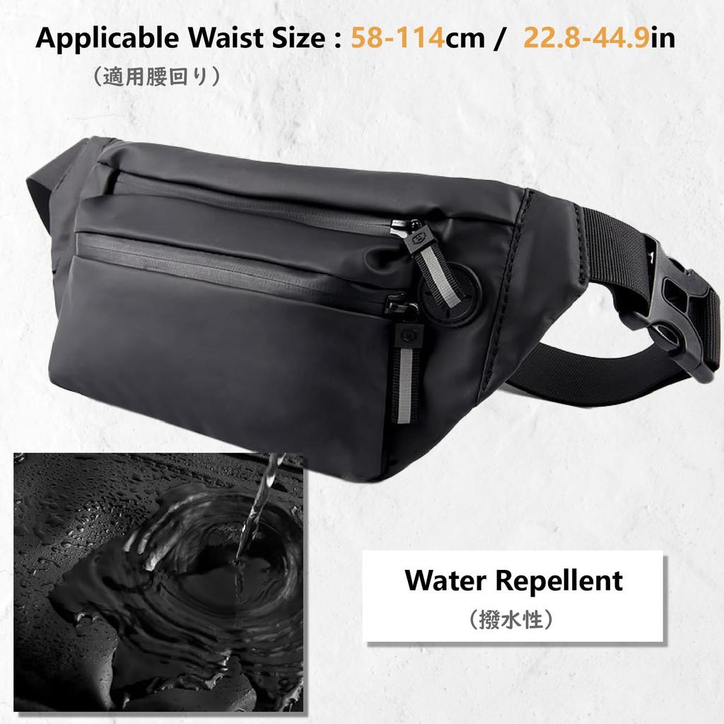 JEELAD Body Waist Sports Shoulder Crossbody Hip Bag for and Storage Bag, Pouch, Bag, Bag, Waterproof, Lightweight, Travel, Running, Work, Walking,