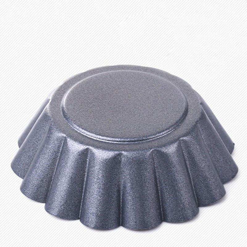 12pcs/set Brioche Mold Egg Tart Baking Mould Carbon Steel Non Stick Pan