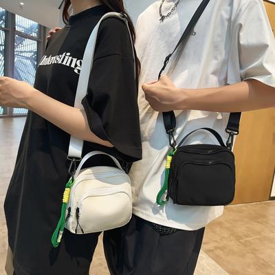 Trendy Brand Small Satchel Women's Trendy Shoulder Bag Men's Casual Versatile Messenger Bag Sports Mobile Phone Bag Small Backpack