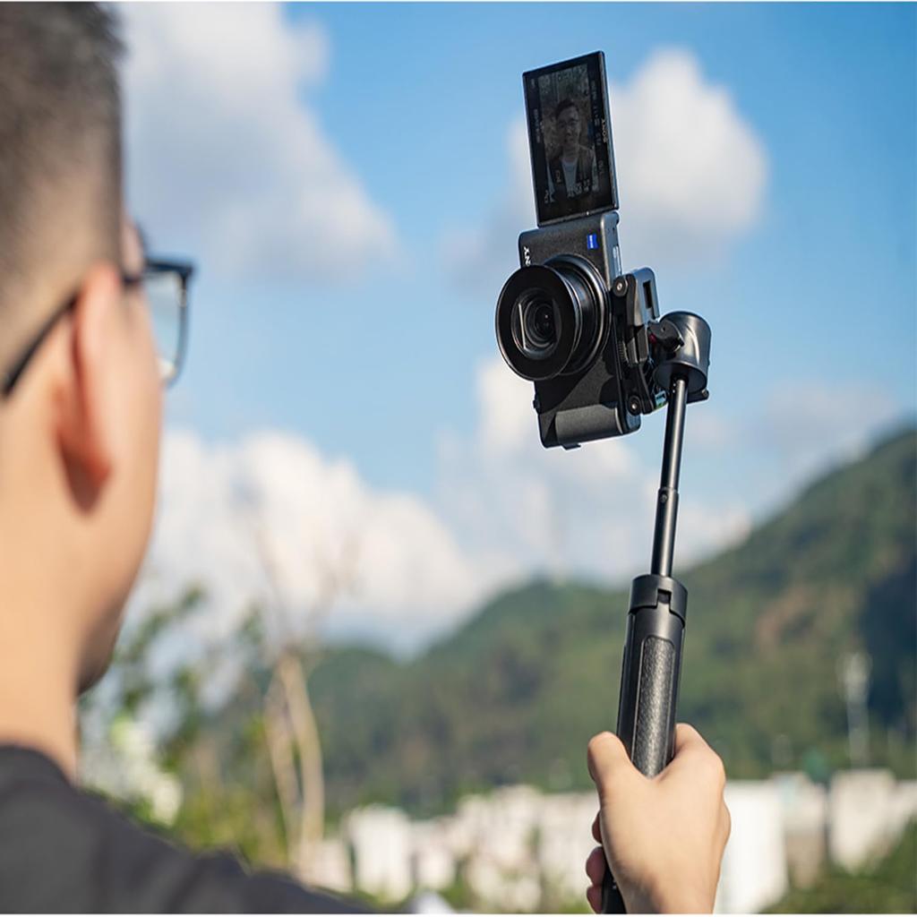 Ulanzi 2469A Ministativ med Höjdjusterbar Roterande Kallsko för Smartphone Kompatibel med Video-SLR MT-41 Hållare, 4-nivåsjustering, 360° Huvud, Ingår,