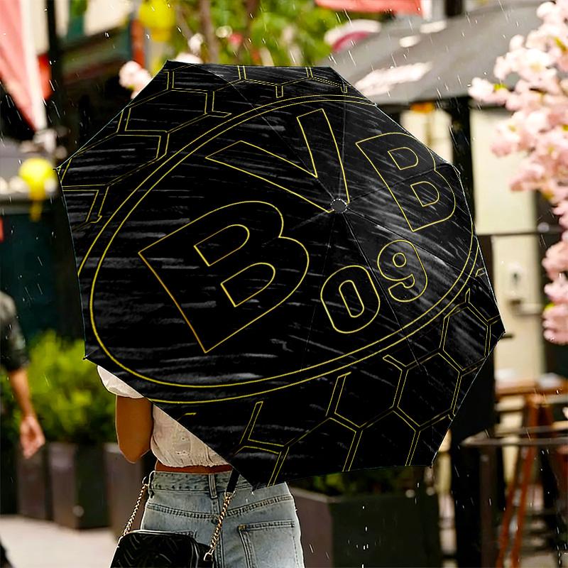 Borussia Dortmund Print Umbrella Automatic Opening/ Closing - Portable Foldable Design - Daily use for Travel/Outdoor - Gift for Birthday