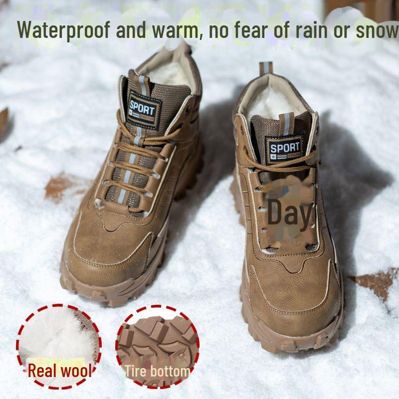 Men's Steel Toe Winter Work Boots - Anti-Smash, Anti-Puncture, Insulated Safety Shoes for Construction.