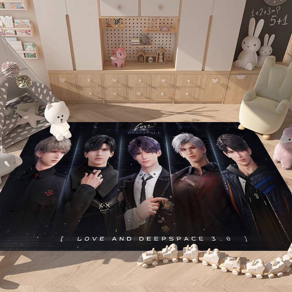 Game LOVE AND D-DEEPSPACE Floor Mat Non-Slip Laundry Room Mat Laundry Decor Balcony Child Living Room Alfombra