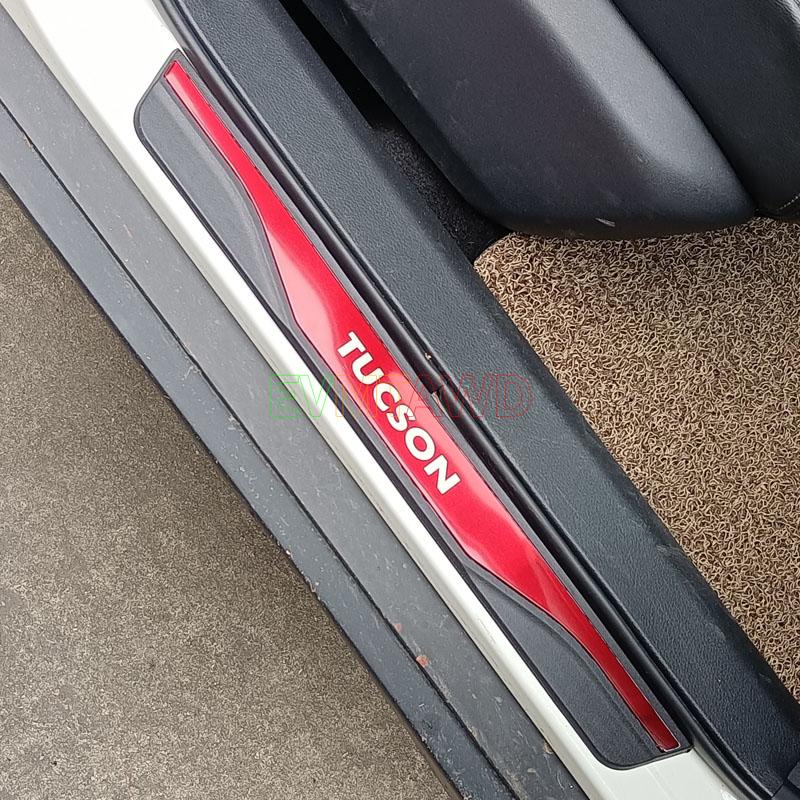 

Для Hyundai Tucson NX4 Hybrid PHEV аксессуар-2022 2023 Защитная накладка на порог из нержавеющей стали