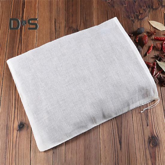 20 Stück Gewürzbeutel mit Kordelzug, Musselinbeutel aus natürlicher Baumwolle für Tee, Kräuter, Suppe, wiederverwendbarer Käsetuchbeutel zum Abseihen, leere Beutel