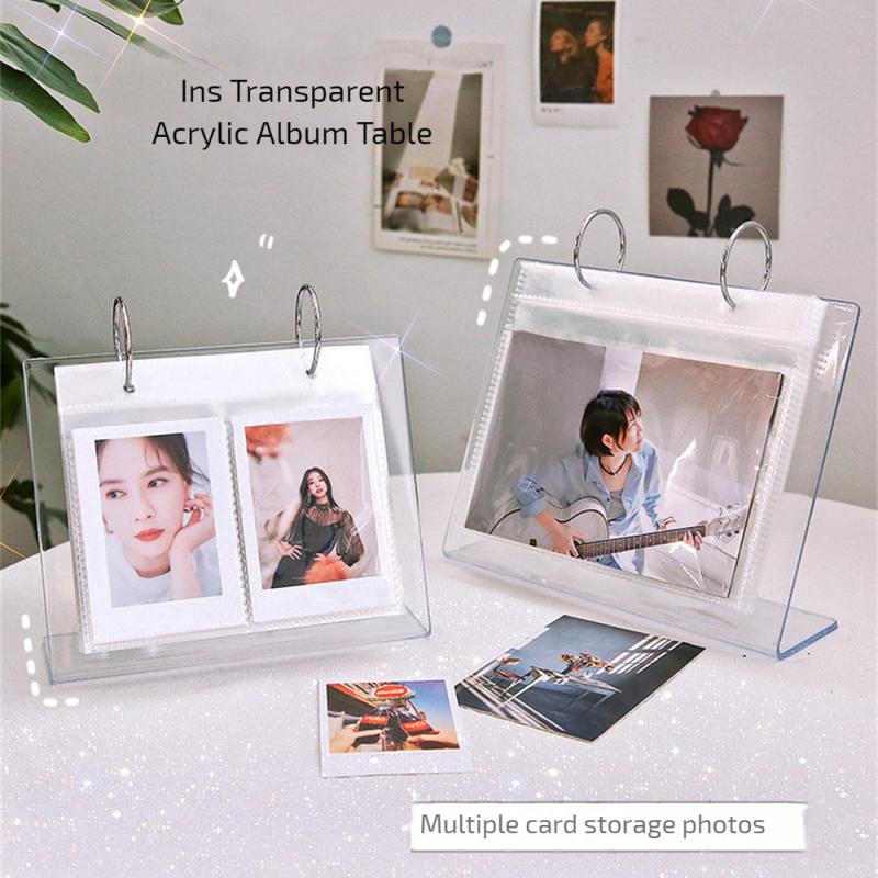 Creative Writing Book Double Sided Acrylic Photo Album Transparent Album Transparent Inner Page Home Decorations Durable