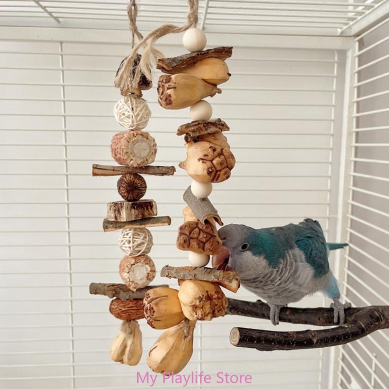 

Colorful Block Bird Beak Grinding Toy Promotes Beak Health and Long Periods Entertainment for Parrot Bird Training