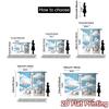 2pcs, 2D FLAT PRINTING Curtains (Without Rod) Cloudy Dreamscape Chic Light Filtering Curtains Polyester Easy Install Curtains