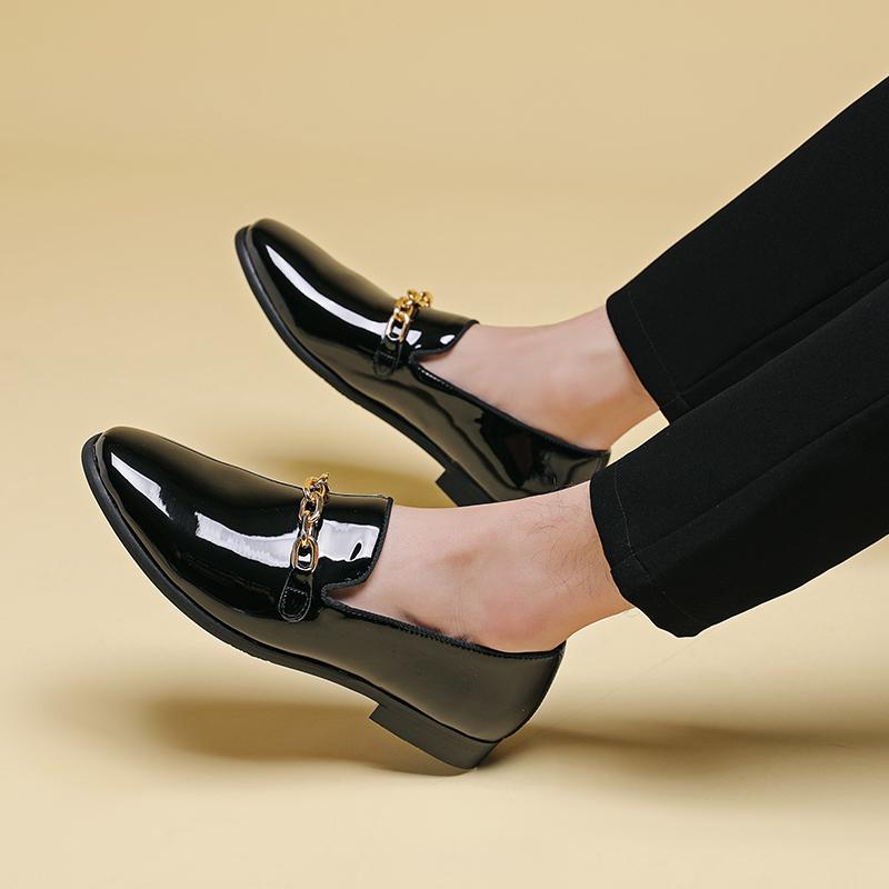 Модные кожаные туфли Monk Strap для мужчин — фото 5