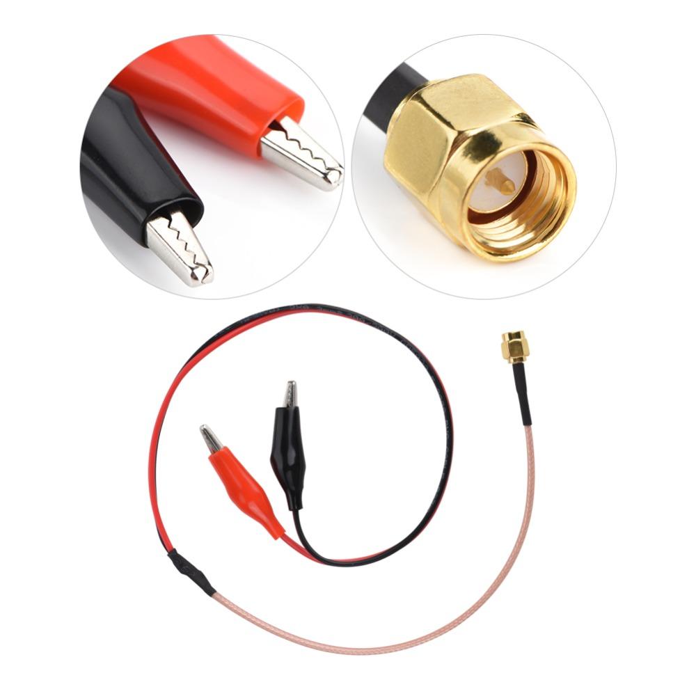 Ended Clips Frequency Cable Red Black Testing Wire Low Loss Coaxial Cable  Signal Transmission