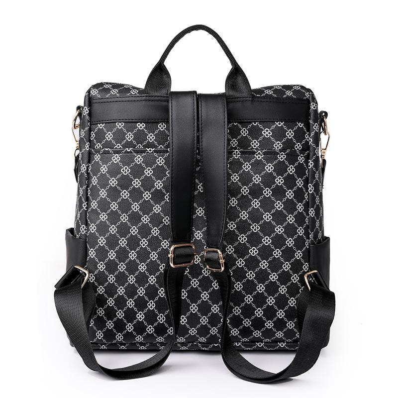 Backpack women's new large-capacity presbyopia fashionable versatile women's bag lightweight leisure travel small backpack