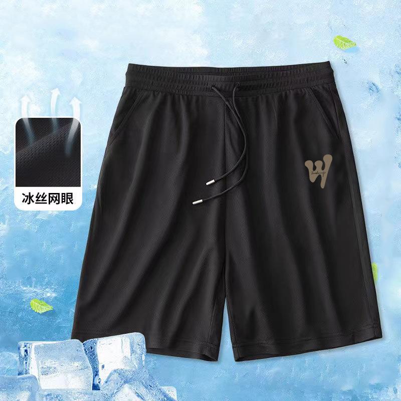 Shorts Men's Summer Cropped Pants Thin Casual Sports Loose Beach Pants Ice Silk Shorts