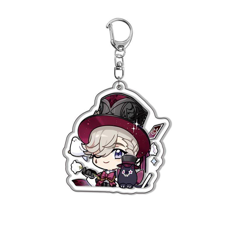 Genshin Impact Anime Sleutelhanger Reiziger Lumine Reiziger Aether Spel Accessoire Hanger Cosplay Cadeau Verzamelfiguur Merchandise