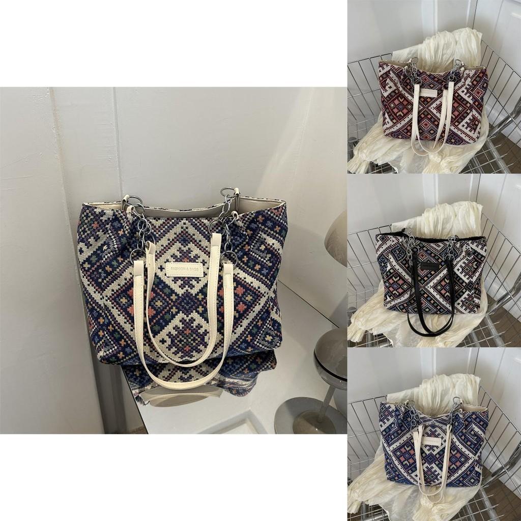 Fashionable Urban Canvas Tote Bag For Women 2023 Large Capacity Shoulder Bag