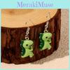 Shape Animal Dinosaur Earrings With Handcrafted Art For Women Jewelry Casual