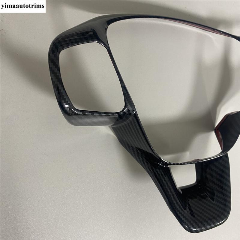 For Ford Escape / Kuga  - 2025 Car Steering Wheel Button Frame Stickers Cover Trim Matte Carbon Fiber Accessories Interior