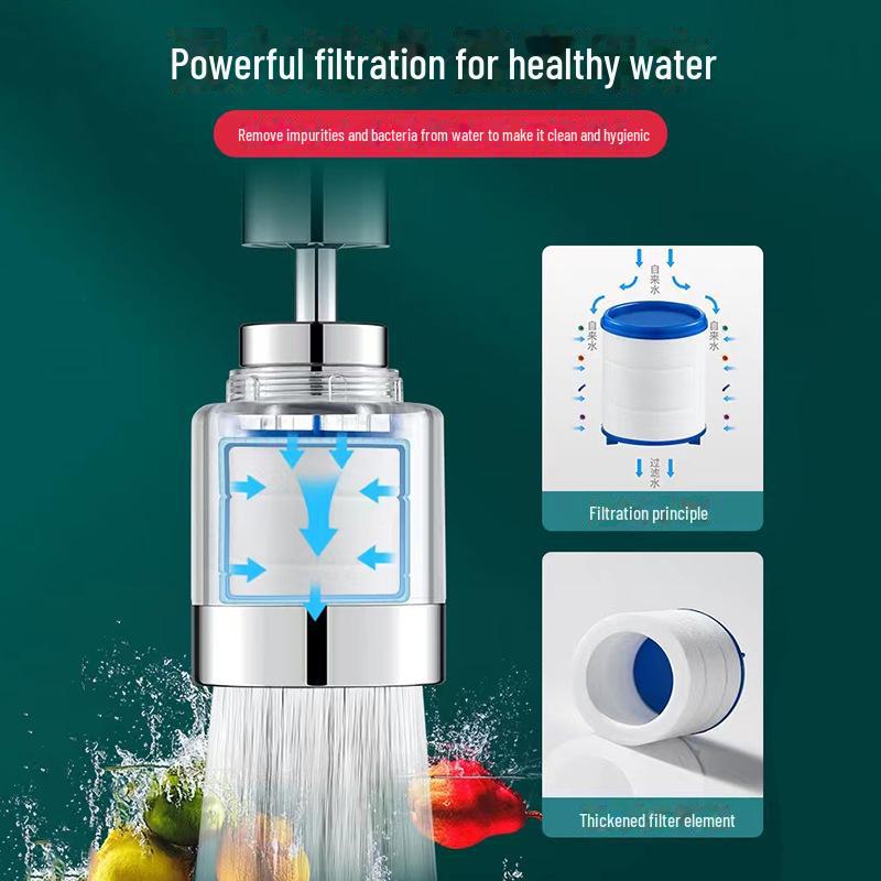 "Electroplated Kitchen Faucet Water Purifier Filter"