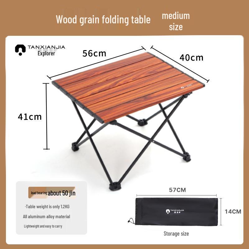 Portable Aluminum Folding Table and Chair Set for Camping and Picnics