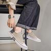 Men's Breathable Fabric Casual Canvas Shoes,Low Top Lace Up Outdoor Sneakers,Fashion Slip On Shoes.