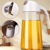 630ml Automatic Opening&Closing Glass Oil Pot Oil Bottle Leak Proof with Scale Cooking Wine Soy Sauce Pot Household Kitchen Tool