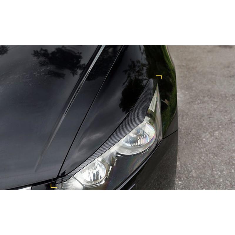 For Honda Accord 8th 2008 2009 2010 2012 2013 Carbon Fiber Car Headlight Eyebrow Cover Trim Head Lamp Eyelid Exterior Accessorie