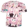 Chika Fujiwara T-shirt Top 3D Print Anime Kaguya Short-sleeve T-shirt Sportswear Casual Street Trend