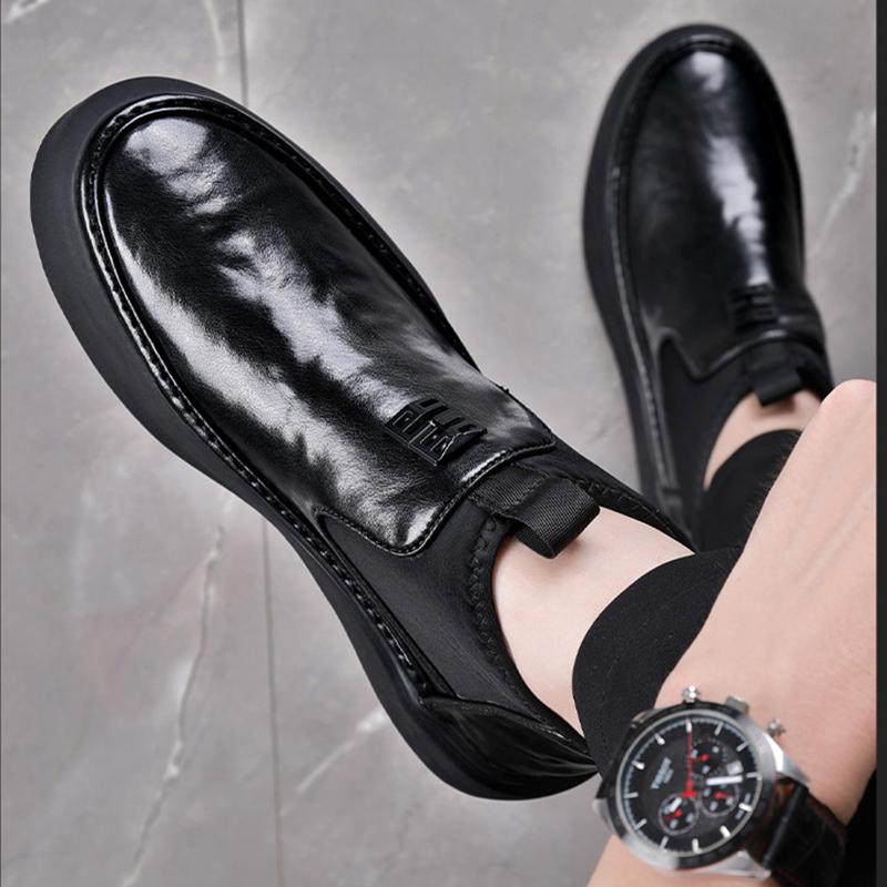 New Arrival Casual Men Short Boots Comfy Slip On High-Top Shoes Classic Retro Leather Ankle Boots Leisure Walk Man Driving Shoes