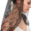 Lace Mantilla Veil Soft & Comfortable Floral Design for Head Covering for Women