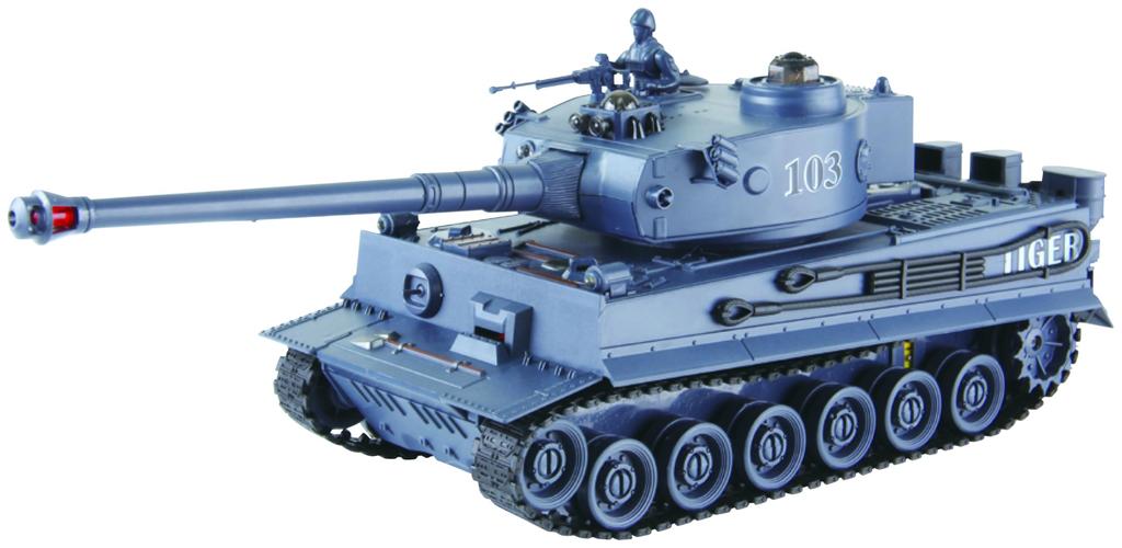 Doyusha RC World Battle Tank German Tiger I with 40MHz Infrared Battle Electric Radio 14484 System, Control,