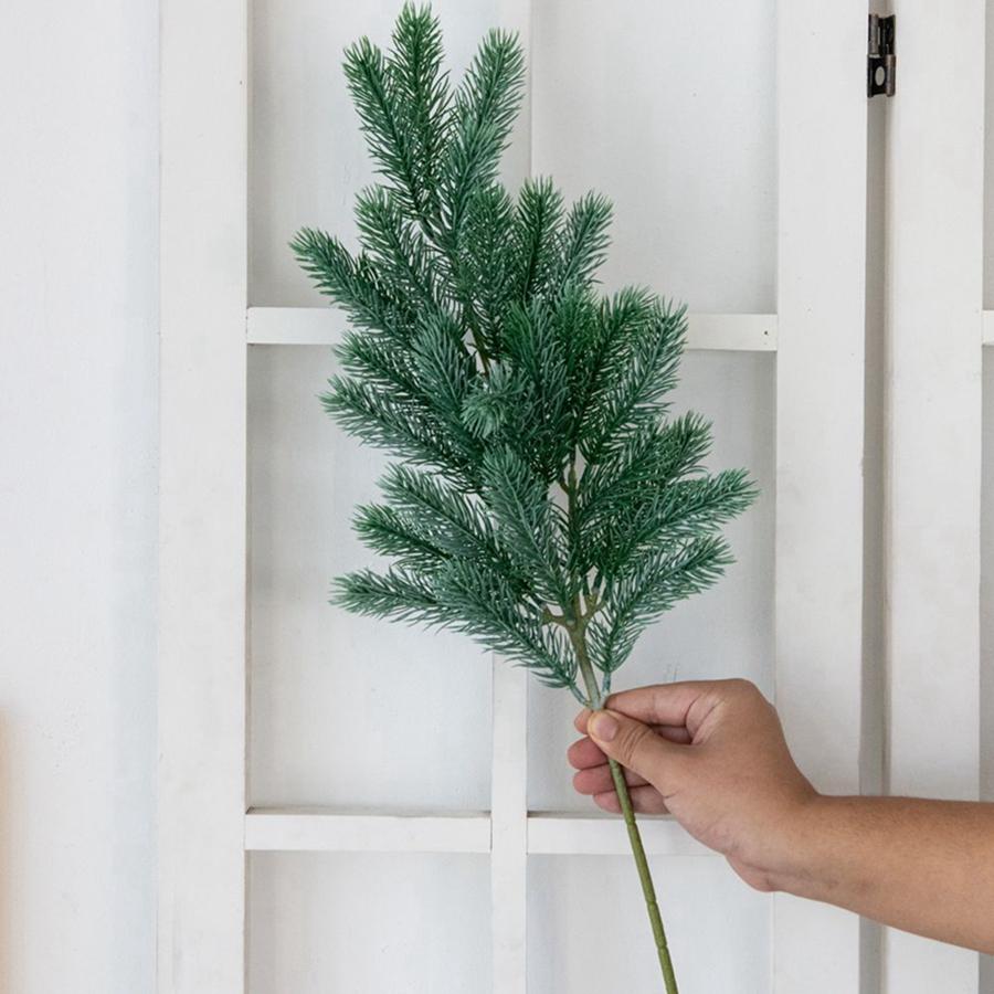 1pc Artificial Plant Pine Needle Plastic Christmas Tree Door Hanging Wreath Home Outdoor Garden Wall Diy Wedding Decor Accessory