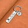 Roestvrij Stalen Drive Safe Sleutelhanger met Gegraveerde Letter Hanger