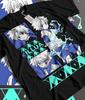Killua Tshirt Gon Hisoka Meruem Zoldyck Girl Anime Black Shirt All Size