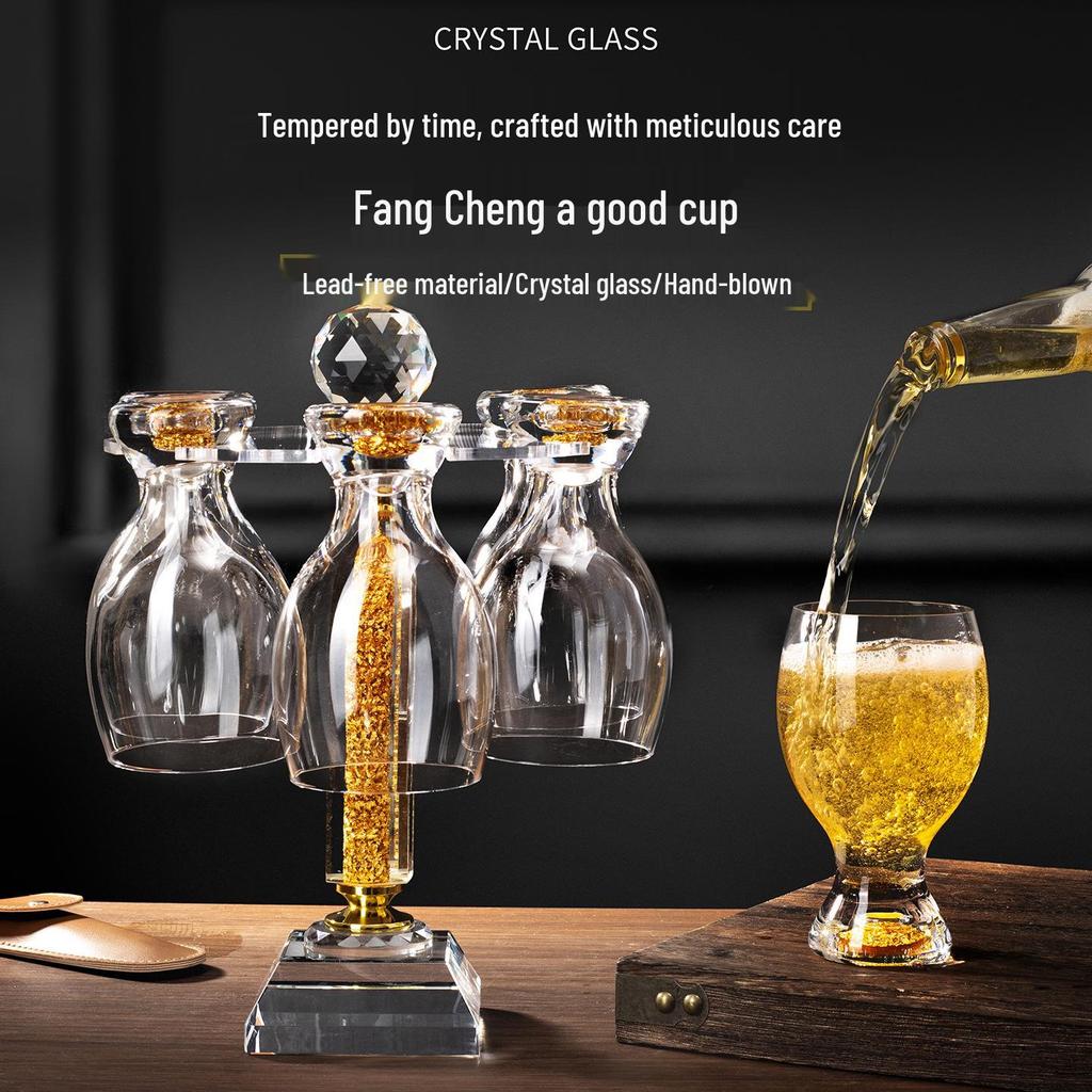 Creative Luxury Lead-Free Crystal Beer Mug Set - High-End Craft Glasses for Home and Entertaining