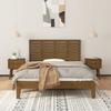 824736 vidaXL Wall-mounted Headboard Honey Brown 146x3x63 Cm Solid Pine Wood
