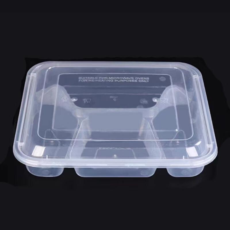 Disposable Microwavable Compartmented Plastic Takeout Containers