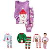 New Cotton Blend Christmas Outfit Set For Kids Cozy Soft Comfortable Sleepwear