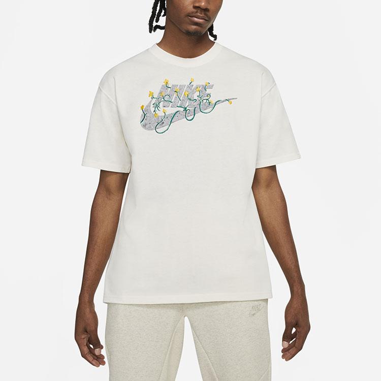 Nike Sportswear Embroidered Loose Casual T-Shirt Men Tops White DB6092-901