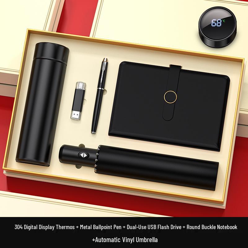 Custom Logo High-End Business Gift Set for Clients and Employees - Perfect for Anniversaries and Events
