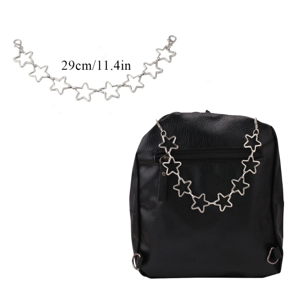 Hot Multi-layer Silver Metal Bag Chains Fashion DIY Shoulder Bag Chain Straps Replacement Women Jeans Chain With Lobster Buckle