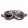Retro Harley motorcycle helmet goggles, outdoor sand-proof and off-road riding glasses, windproof and bronze-colored goggles
