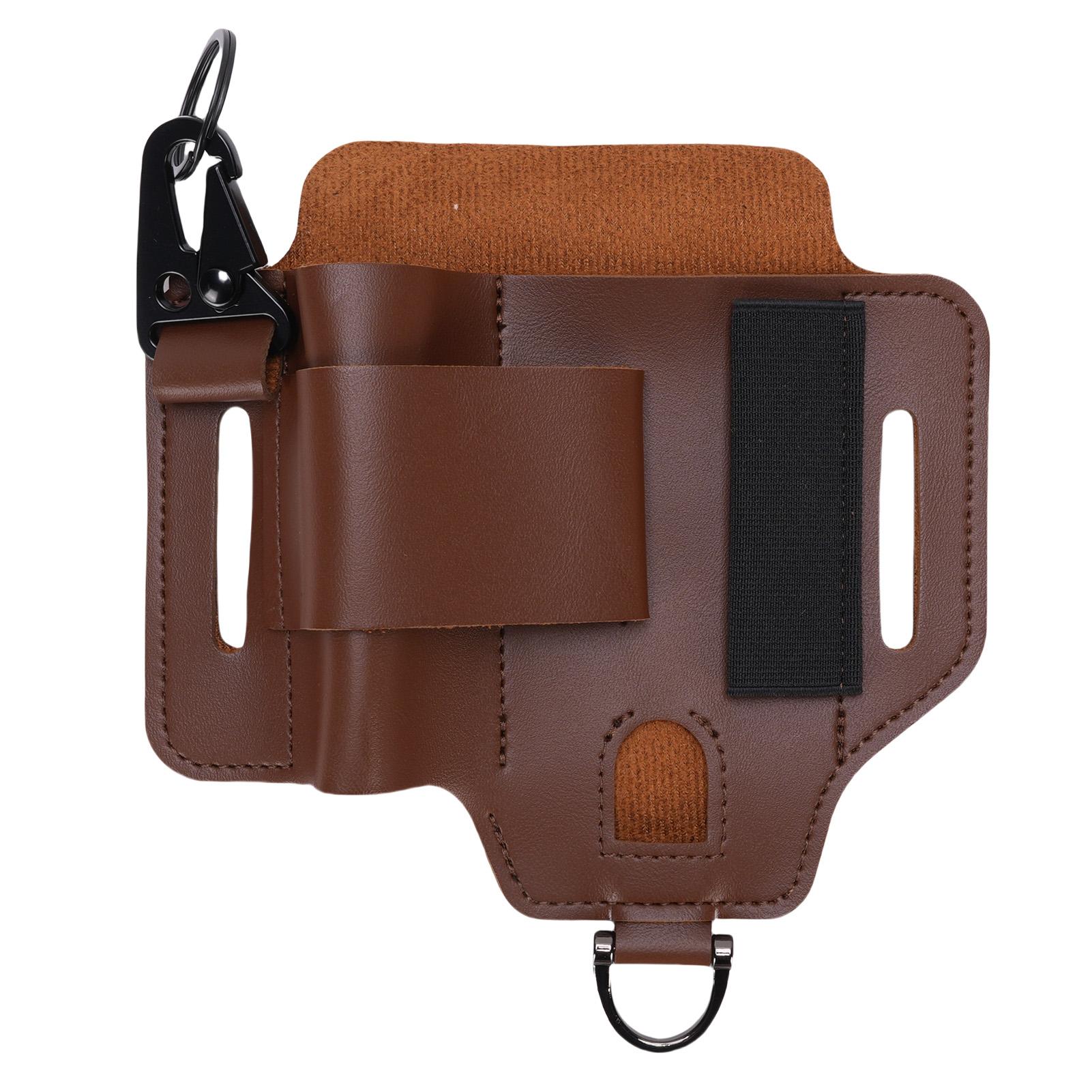 

Leather Multitool Sheath Multifunctional Portable Leather Tool Pouch Organizer for Camping Outdoor