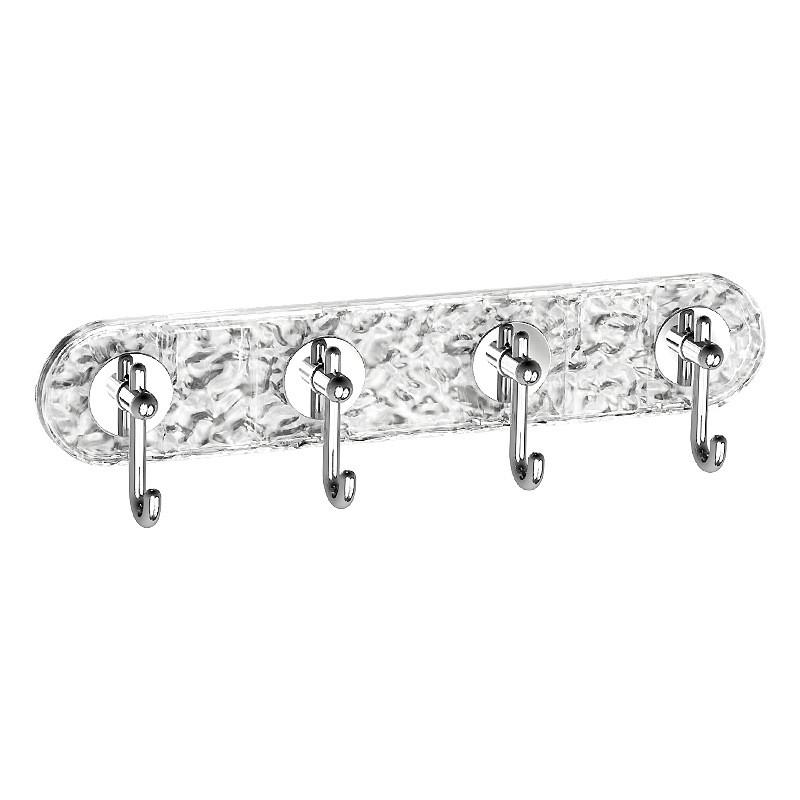 Plastic Adhesive Hooks Set With Strong Hold For Bathroom Kitchen And Home Organization
