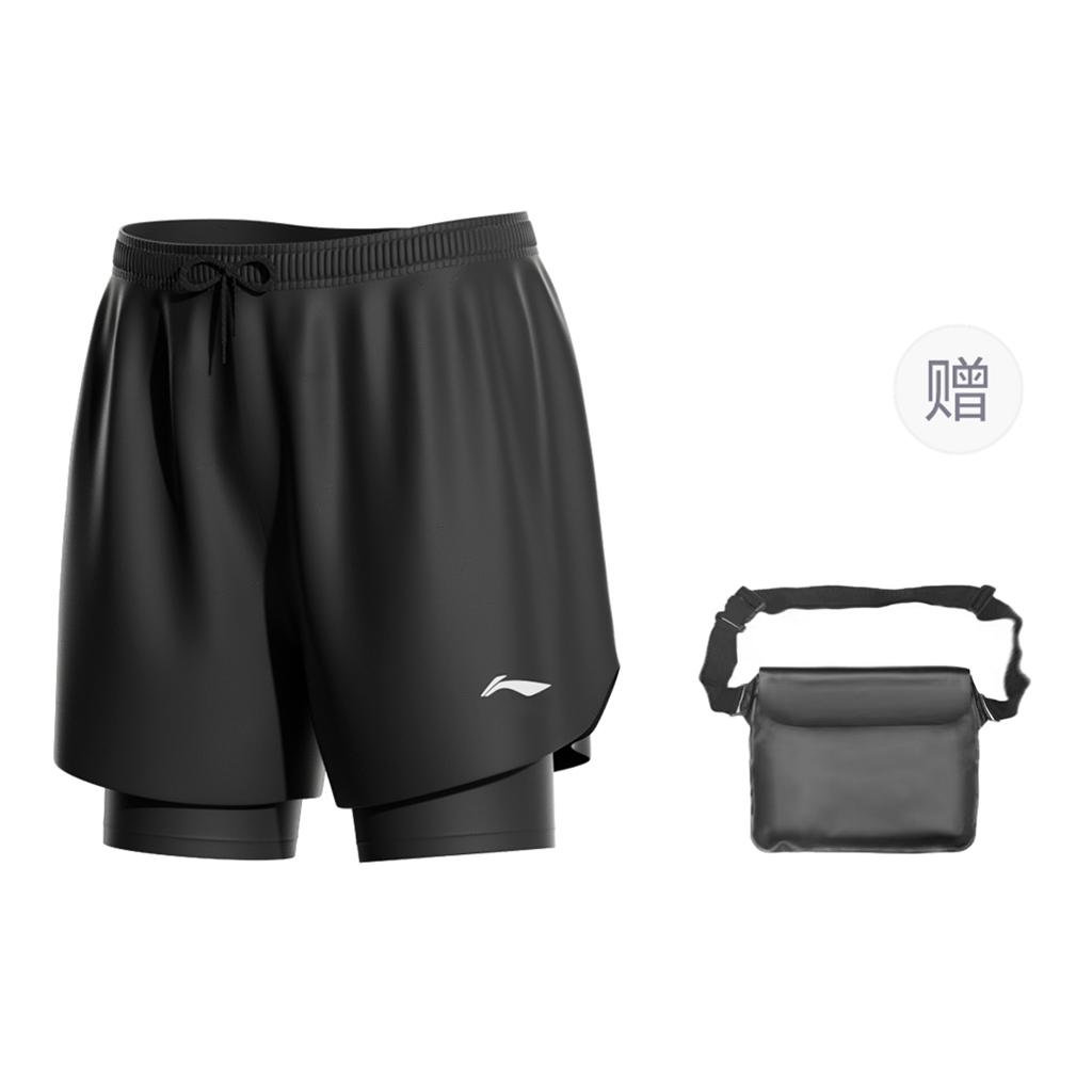 Li Ning Sports Shorts Unisex Black AAPR505-1