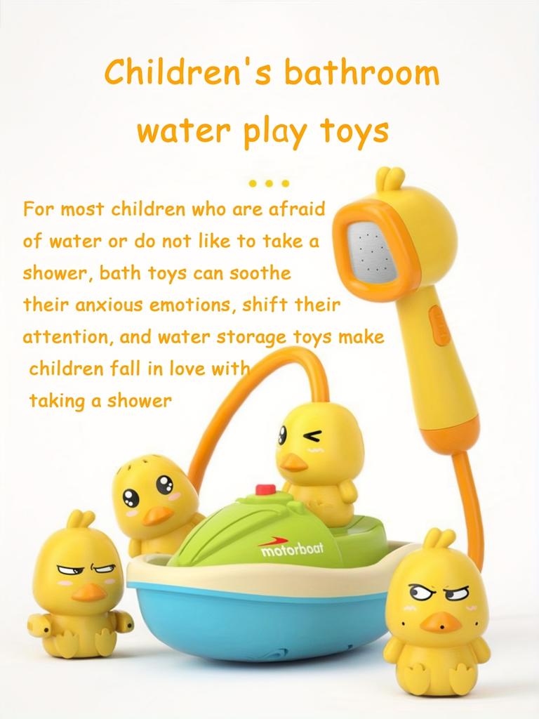 Youngsters Duck Bath Toy with Adjustable Spray Nozzles One Touch Battery Operation Interactive Bath Time Pool Play Toy for Youngsters,