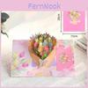 Foreverblooming Flower Popup Card For Valentines Day And Mothers Day With Laser Cut Artwork