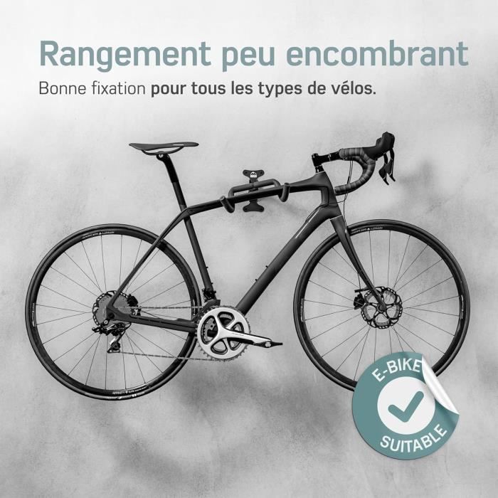 Support Mural Pour Vélo - Borgen - Pliable - Angle Réglable - Distance Réglable - Rembourré