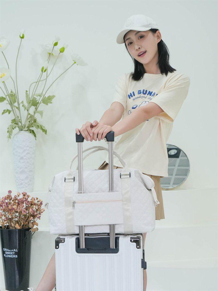 Large Capacity Lightweight Handheld Travel Bag for Fitness, Business, or Maternity, Fits On Trolley Case
